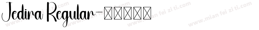 Jedira Regular字体转换